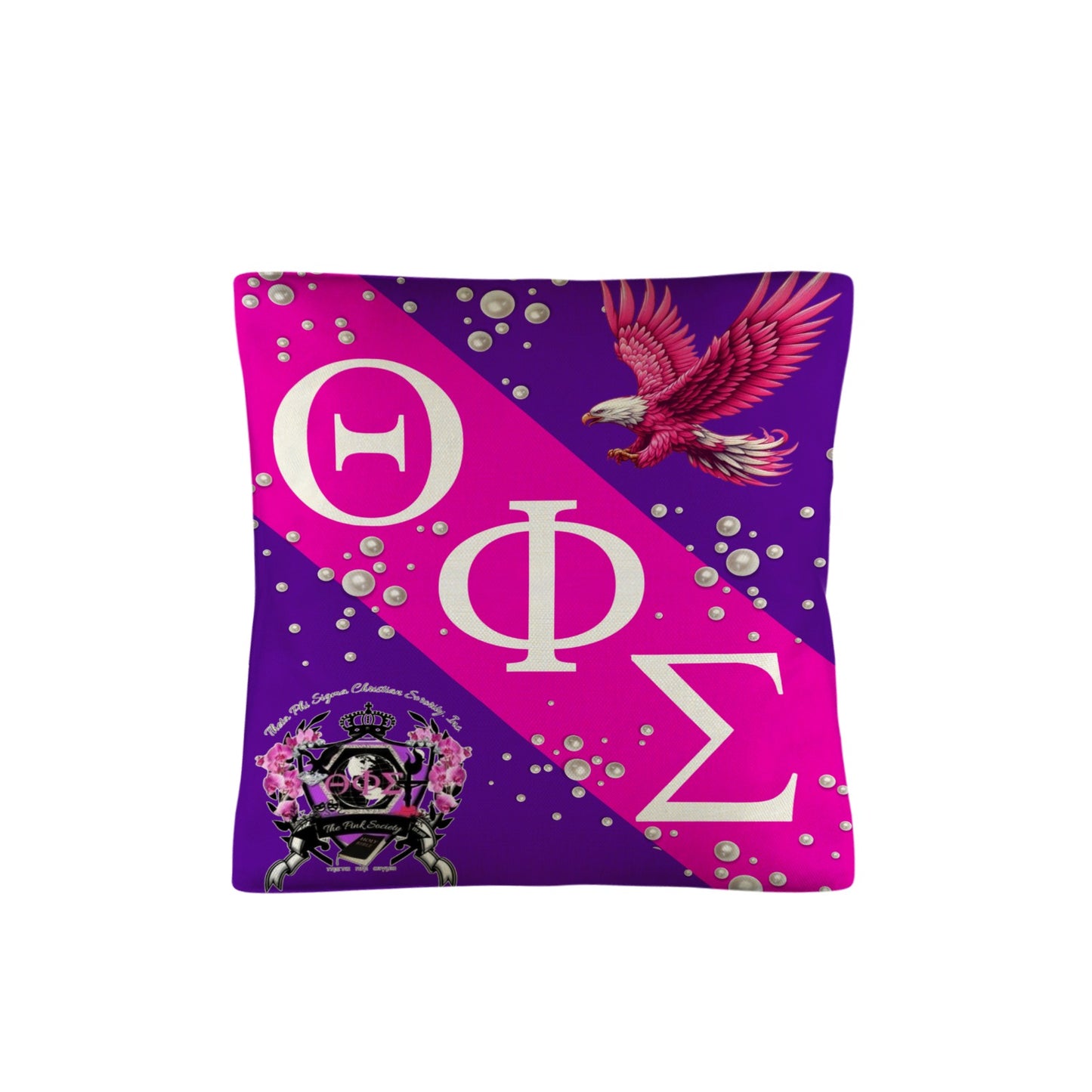 Theta Pride Linen Pillow