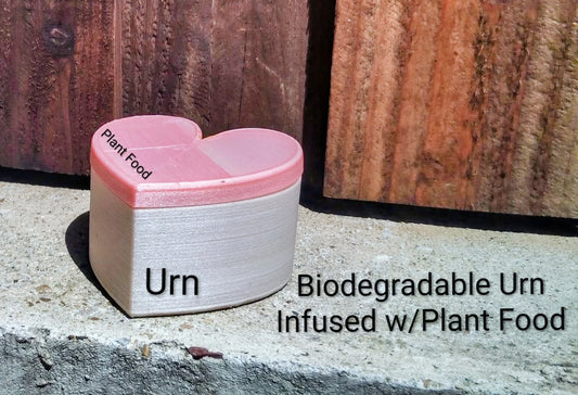 Biodegradable Urn Infused w/ Plant Food