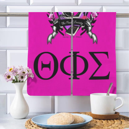 Theta Crest Kitchen Towels (Set of 2)